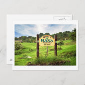 Willkommen in Hana Postkarte (Vorne/Hinten)