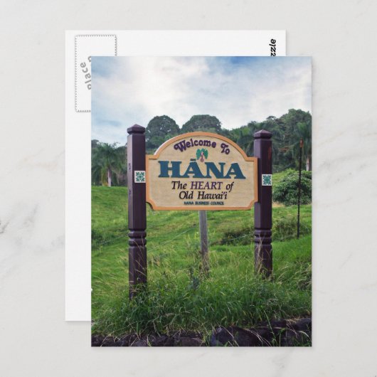 Willkommen in Hana Postkarte (Vorne/Hinten)