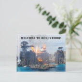 Willkommen in Hollywood Postcard! Postkarte (Stehend Vorderseite)