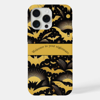 Willkommen in Ihrem Albtraum Goldene Fledermaus Ha iPhone 15 Pro Max Hülle