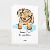 Willkommen in Ihrem neuen Welpen! Karte (Rückseite)