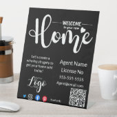 Willkommen in Ihrem neuen Zuhause Real Anwesen Ope Sockelschild (In Situ)