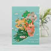 Willkommen in Irland 5x7 große Postkarte (Stehend Vorderseite)