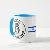Willkommen in Israel Tasse (Vorderseite Links)