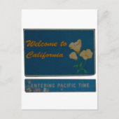 Willkommen in Kalifornien Postkarte (Vorderseite)