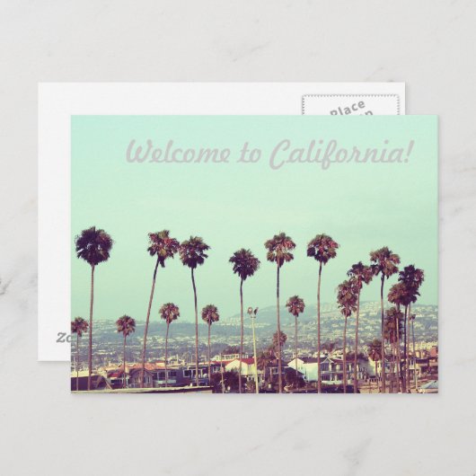 Willkommen in Kalifornien! Postkarte (Vorne/Hinten)