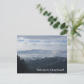 Willkommen in Karpaten! Postkarte (Stehend Vorderseite)