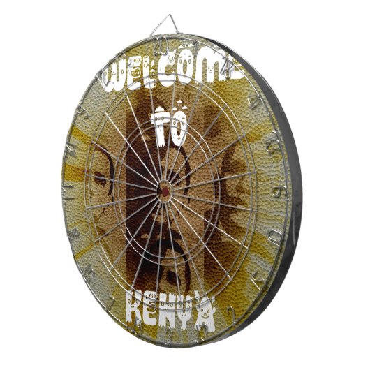 Willkommen in Kenia Dartscheibe (Vorderseite rechts)