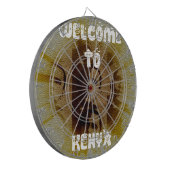 Willkommen in Kenia Dartscheibe (Vorderseite Links)