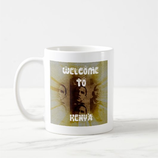 Willkommen in Kenia Kaffeetasse (Links)