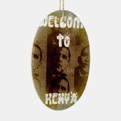 Willkommen in Kenia Keramik Ornament (Rechts)