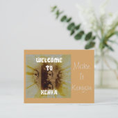 Willkommen in Kenia: Machen Sie es Kenyan Postkarte (Stehend Vorderseite)