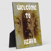 Willkommen in Kenia mit Obama Collage Fotoplatte (Seite)