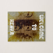 Willkommen in Kenia mit Obama Collage Puzzle (Horizontal)