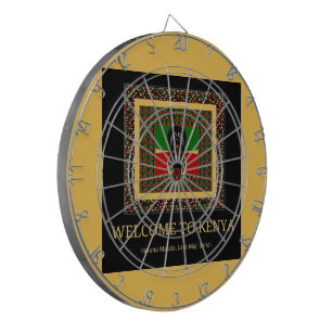 Willkommen in Kenia und machen es Kenyan schönen T Dartscheibe