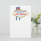Willkommen in Las Vegas Briefpapier (Stehend Vorderseite)