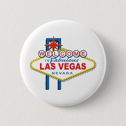 Willkommen in Las-Vegas Button (Vorderseite)