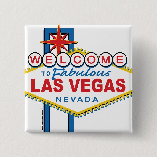 Willkommen in Las-Vegas Button (Vorderseite)