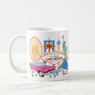 Willkommen in Las Vegas City Kaffeetasse