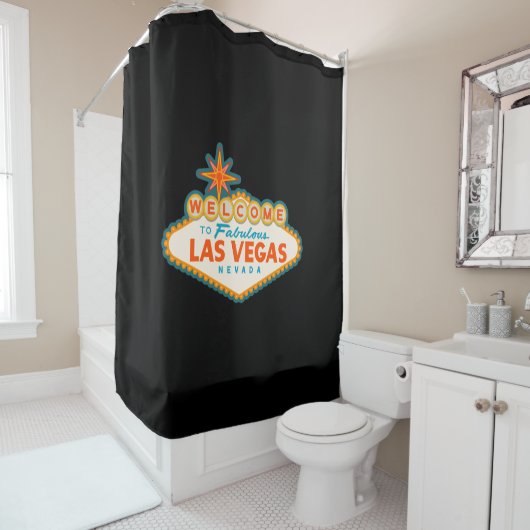 Willkommen in Las Vegas Duschvorhang (Beispiel)