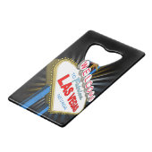 Willkommen in Las Vegas Geldbeutel Flaschenöffner (Vorderseite Schrägansicht)