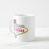 Willkommen in Las-Vegas Kaffeetasse (Vorderseite Links)