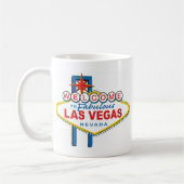 Willkommen in Las-Vegas Kaffeetasse (Links)