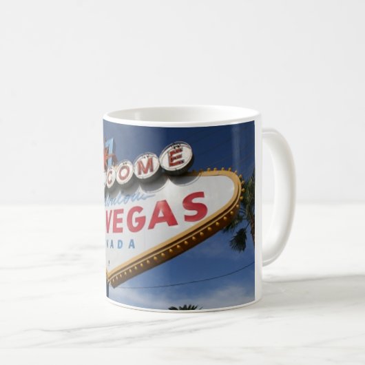 Willkommen in Las Vegas Kaffeetasse (VorderseiteRechts)