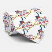 Willkommen in Las Vegas Krawatte (Gerollt)