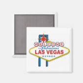 Willkommen in Las-Vegas Magnet (Vorderseite/Rückseite)