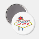 Willkommen in Las-Vegas Magnet (Vorderseite/Rückseite)