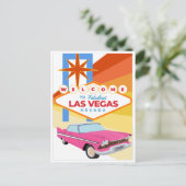 Willkommen in Las Vegas Nevada Postkarte (Stehend Vorderseite)