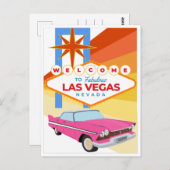 Willkommen in Las Vegas Nevada Postkarte (Vorne/Hinten)