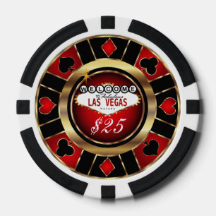 Willkommen in Las Vegas Pokerchips