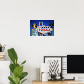 Willkommen in Las Vegas.  Poster (Heimbüro)