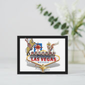 Willkommen in Las Vegas Postkarte (Stehend Vorderseite)