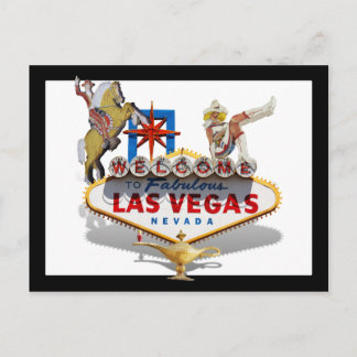 Willkommen in Las Vegas Postkarte