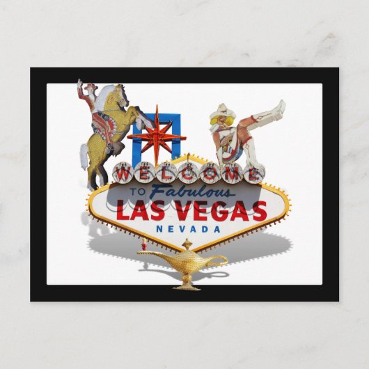 Willkommen in Las Vegas Postkarte (Vorderseite)