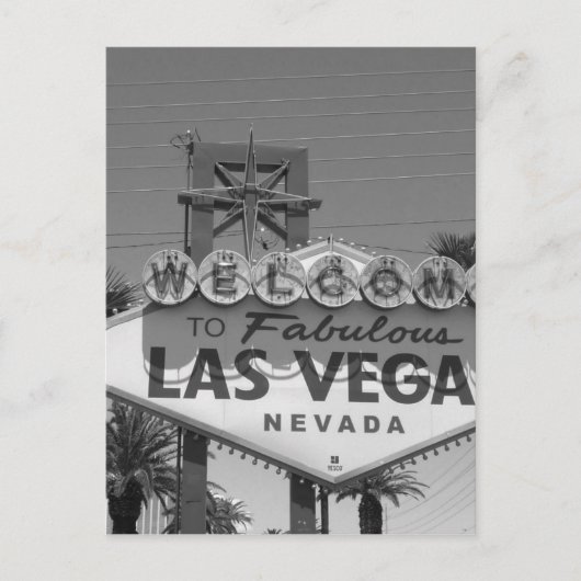 Willkommen in Las Vegas Postkarte (Vorderseite)