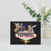 Willkommen in Las Vegas Postkarte (Stehend Vorderseite)