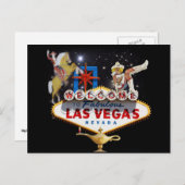 Willkommen in Las Vegas Postkarte (Vorne/Hinten)