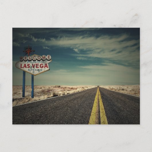 Willkommen in Las Vegas Postkarte (Vorderseite)