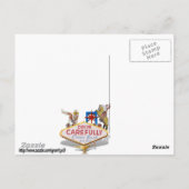 Willkommen in Las Vegas Postkarte (Rückseite)