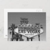 Willkommen in Las Vegas Postkarte (Vorne/Hinten)