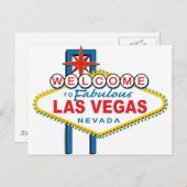 Willkommen in Las-Vegas Postkarte (Vorne/Hinten)