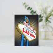 Willkommen in Las Vegas Postkarte (Stehend Vorderseite)