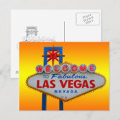 Willkommen in Las Vegas Postkarte (Vorne/Hinten)