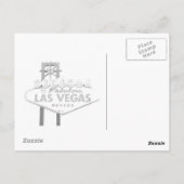 Willkommen in Las Vegas Postkarte (Rückseite)