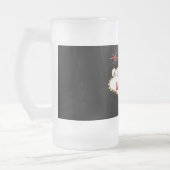 Willkommen in Las Vegas - Rot und Gold Mattglas Bierglas (Links)