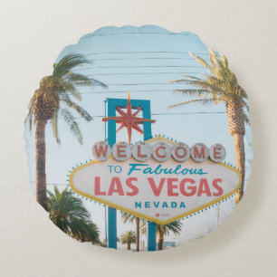 WILLKOMMEN IN LAS VEGAS RUNDES KISSEN